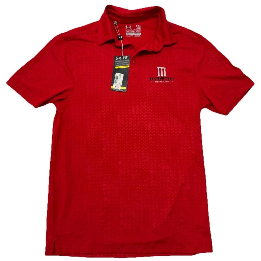 Under Armour Coldblack New Polo Shirt Mens S Pattern Geometric Golf Logo NWT